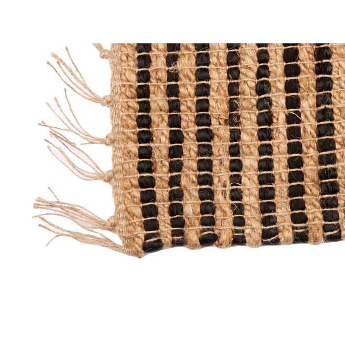 Alfombra Natural Negra Doble 70 X 140 Cm Giftdecor (8 Unidades) 3 Alfombra Natural Negra Doble 70 X 140 Cm Giftdecor (8 Unidades) 3