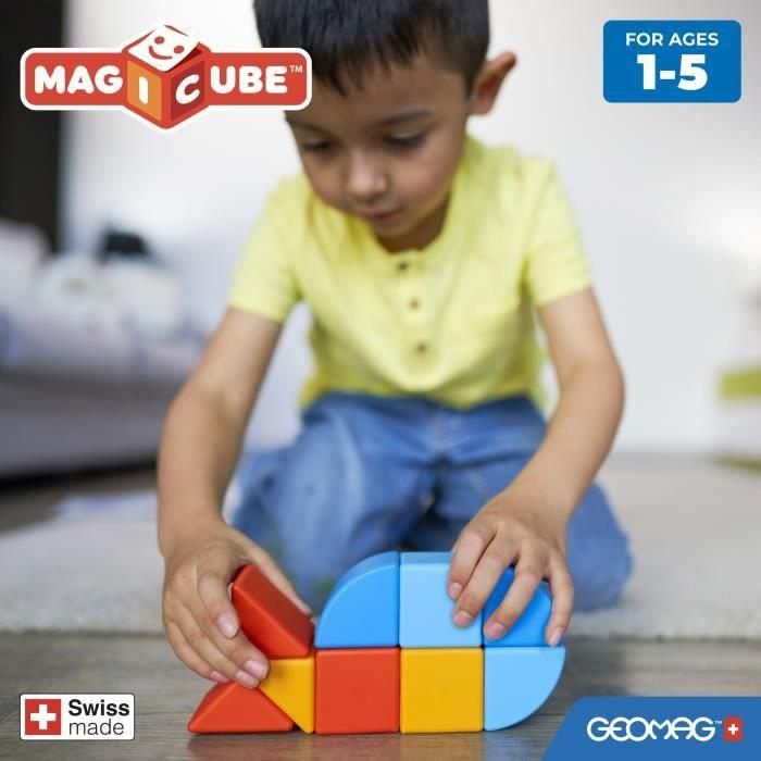 Bloques magnéticos - GEOMAG - Magicube 208 - 9 piezas - Varias formas - Animales - Plástico reciclado 4 Bloques magnéticos - GEOMAG - Magicube 208 - 9 piezas - Varias formas - Animales - Plástico reciclado 4