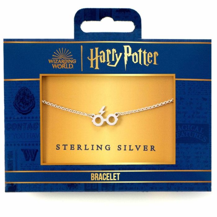 THE CARAT SHOP Pulsera Glasses & Lightning Harry Potter Plata de Ley 925 THE CARAT SHOP Pulsera Glasses & Lightning Harry Potter Plata de Ley 925