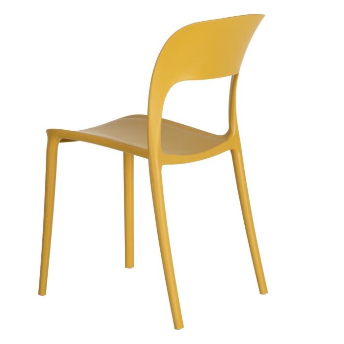 Silla Apilable Amarillo Polipropileno 43 X 43 X 83,20 cm