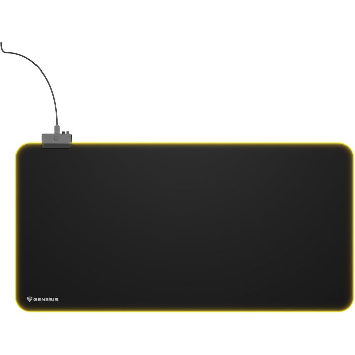 GENESIS Boron 500 XXL RGB Alfombrilla de Ratón Gaming, Negra, con Iluminación LED RGB Multicolor, 800x400mm para Escritorio Completo 2