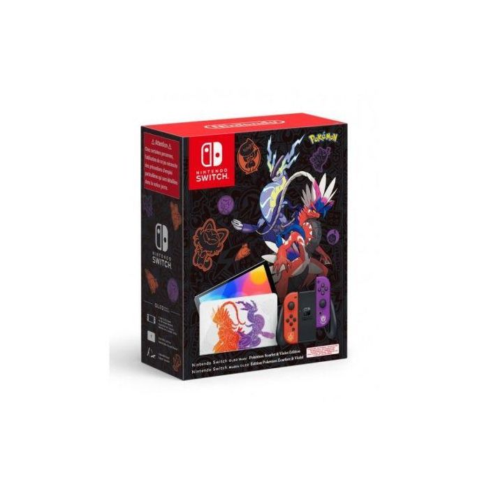 Nintendo Switch Versión OLED Edición Limitada Pokémon Escarla - Púrpura/ Incluye Base/ 2 Mandos Joy-Con 0 Nintendo Switch Versión OLED Edición Limitada Pokémon Escarla - Púrpura/ Incluye Base/ 2 Mandos Joy-Con 0