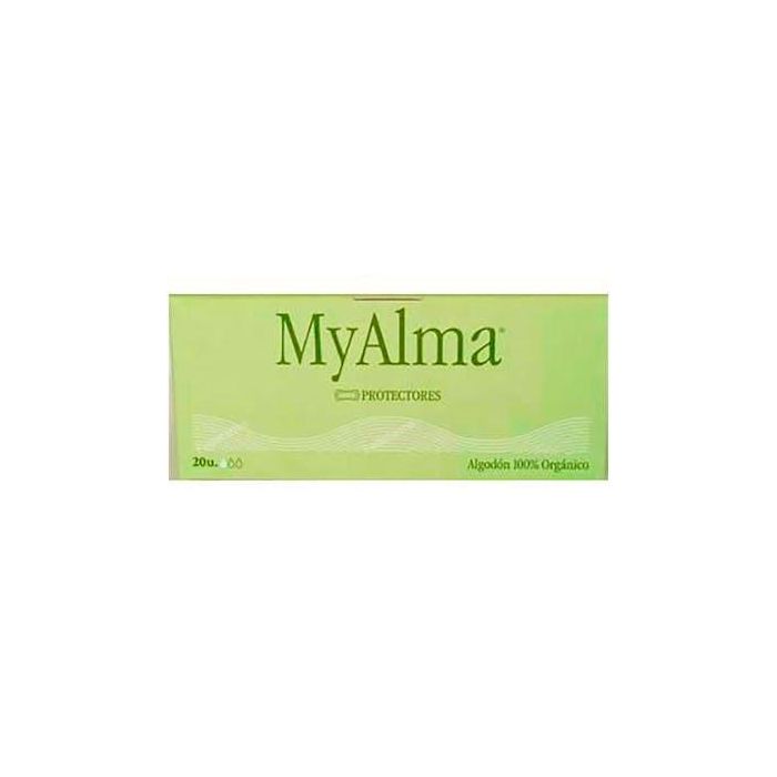 MYALMA Protegeslips 100% Algodón Orgánico 20 Uds. Transpirables e Hipoalergénicos