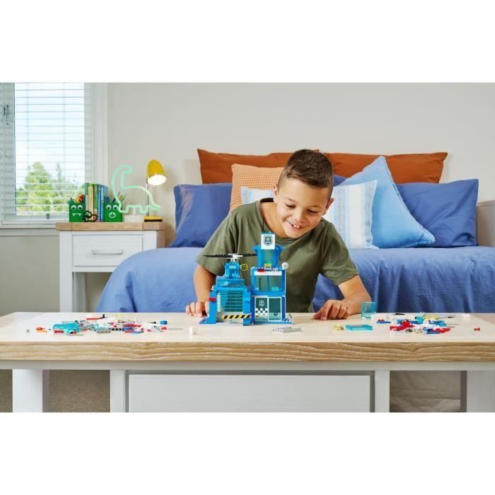 Zuru Max Build Set Construcción Estación de Bomberos y Policía, 976 Piezas, Vehículos y Accesorios, Modelos Surtidos 5