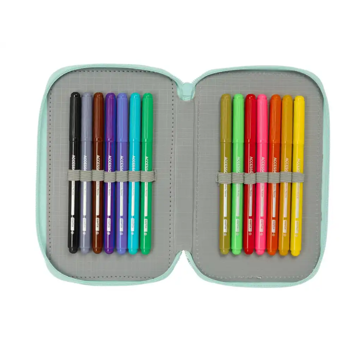 Estuche Escolar con Accesorios Disney Azul 12,5 x 19,5 x 5,5 cm 37 Piezas 5