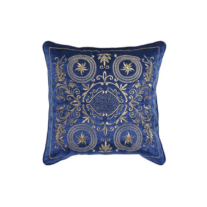 Cojin Neoclasico DKD Home Decor Azul Dorado 10 x 45 x 45 cm Cojin Neoclasico DKD Home Decor Azul Dorado 10 x 45 x 45 cm