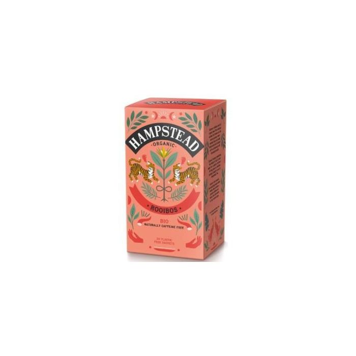 HAMPSTEAD Rooibos Infusión Orgánica 20 Sobres - Alternativa sin Cafeína