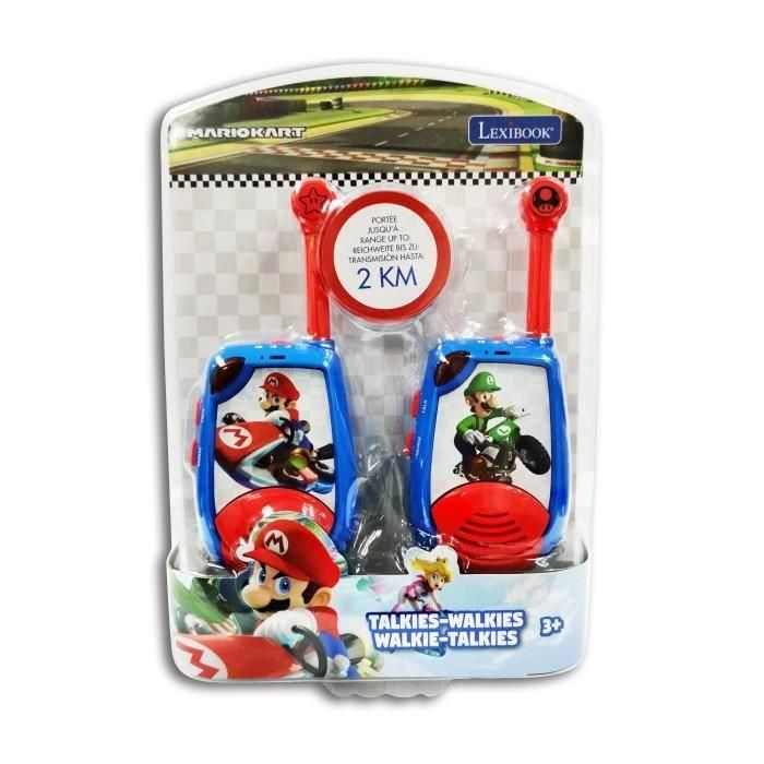 Walkie-talkies digitales para niños MARIO KART, alcance de 2 km y función de código Morse LEXIBOOK 4 Walkie-talkies digitales para niños MARIO KART, alcance de 2 km y función de código Morse LEXIBOOK 4
