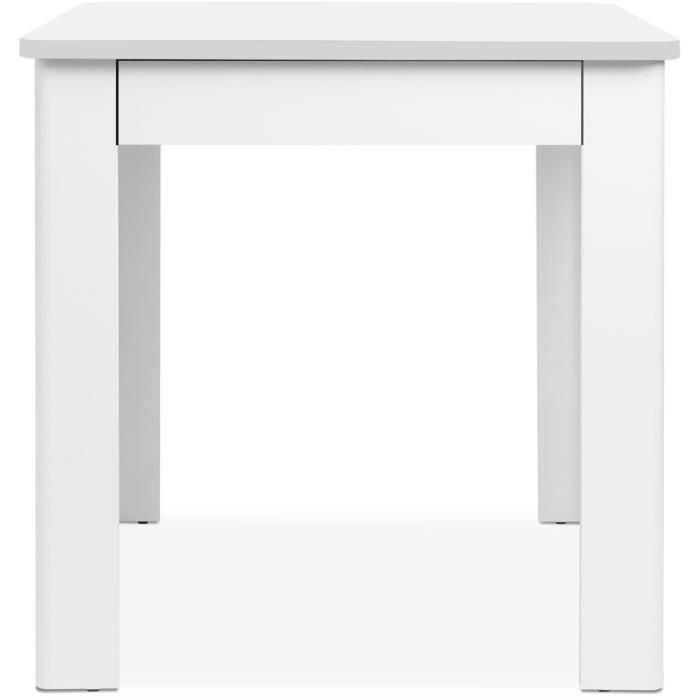 Mesa OSLO - Rectangular - 4 personas - 80 x 77 x 80 cm - Blanca 2 Mesa OSLO - Rectangular - 4 personas - 80 x 77 x 80 cm - Blanca 2