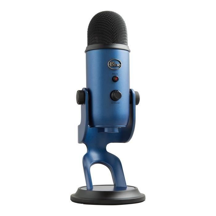 Logitech G Blue Yeti Micrófono USB Premium Azul para Grabación, Transmisión, Juegos, Podcast en PC y Mac con Blue VO!CE 0 Logitech G Blue Yeti Micrófono USB Premium Azul para Grabación, Transmisión, Juegos, Podcast en PC y Mac con Blue VO!CE 0