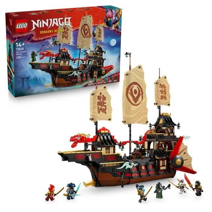 LEGO NINJAGO 71848 El Templo de la Recompensa - Set de construcción para niños a partir de 14 años - Barco LEGO NINJAGO 71848 El Templo de la Recompensa - Set de construcción para niños a partir de 14 años - Barco