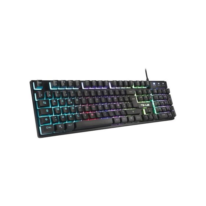 THE G-LAB Keyz Caesium Teclado Gaming RGB TKL Layout Español Blanco - KEYZ-CAESIUMT-W/SP 2
