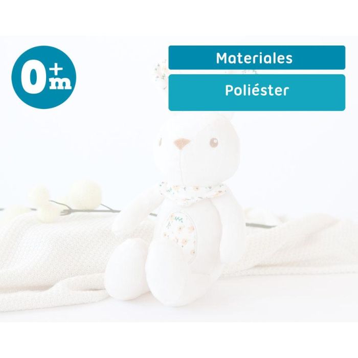 KioKids Peluche Conejito Blanco para Bebé, Suave y tierno, +0 meses 5