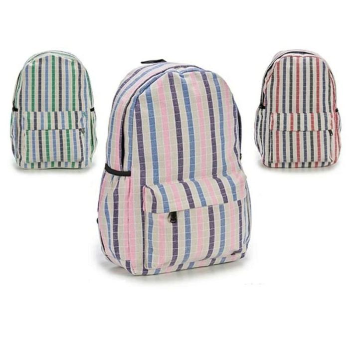 Pincello Mochila Rayas Verticales, 31x45x13 cm (12 Unidades)