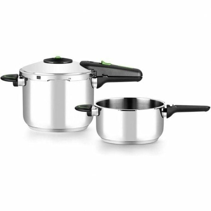 Olla Express Monix M911005 4 L + 6 L Acero Inoxidable 6 L 2 Piezas 2