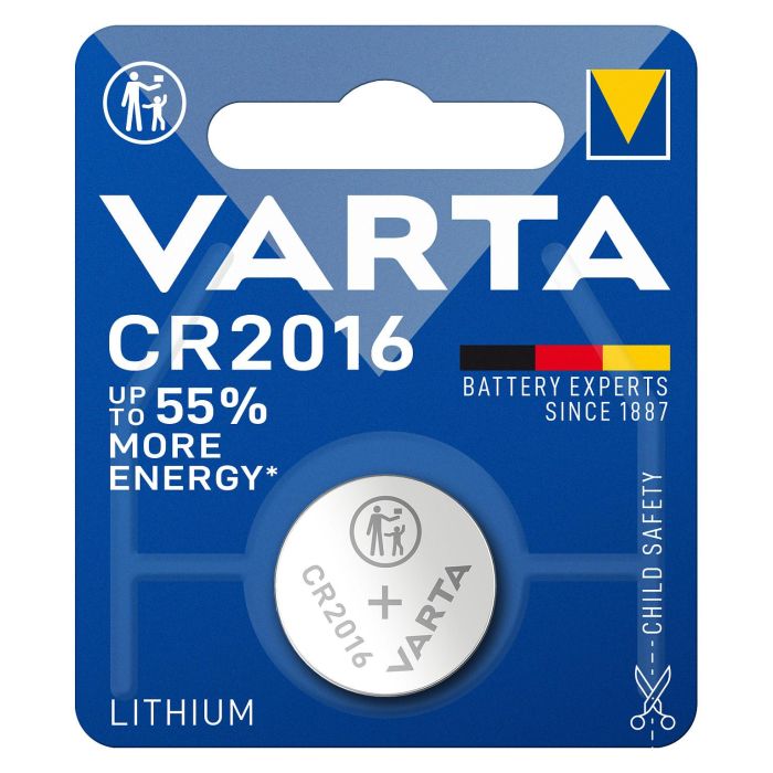 Varta 6016112401 Pila de Botón Litio CR2016 87mAh 1ud 1 Varta 6016112401 Pila de Botón Litio CR2016 87mAh 1ud 1
