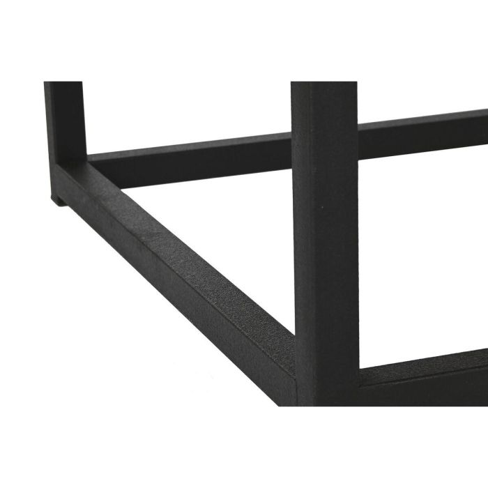 Mesa Centro Shabby DKD Home Decor Natural Negro 65 x 41 x 125 cm 2