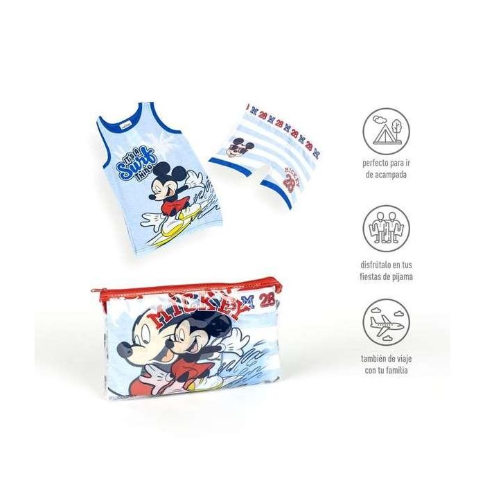 Pijama Infantil Mickey Mouse Azul 2 Años 4