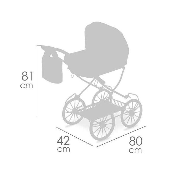 Coche de muñeca plegable para muñecas de hasta 48 cm verona 42x80x81 cm 10 Coche de muñeca plegable para muñecas de hasta 48 cm verona 42x80x81 cm 10