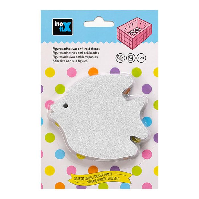 Inofix Figuras adhesivas anti-resbalones forma pez 5302-0, blister 12 unid., adhesivo acrílico alta resistencia 1 Inofix Figuras adhesivas anti-resbalones forma pez 5302-0, blister 12 unid., adhesivo acrílico alta resistencia 1