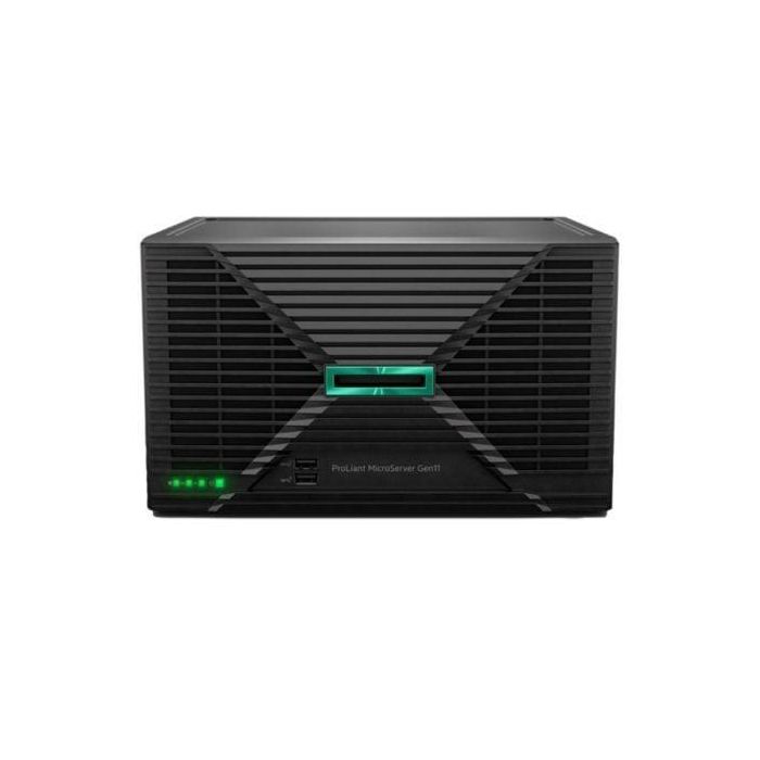 HPE P68819-421 Servidor ProLiant MicroServer Gen11 Intel Pentium Gold G7400 2 Núcleos 16GB DDR5 RAM 4LFF Mini Torre HPE P68819-421 Servidor ProLiant MicroServer Gen11 Intel Pentium Gold G7400 2 Núcleos 16GB DDR5 RAM 4LFF Mini Torre