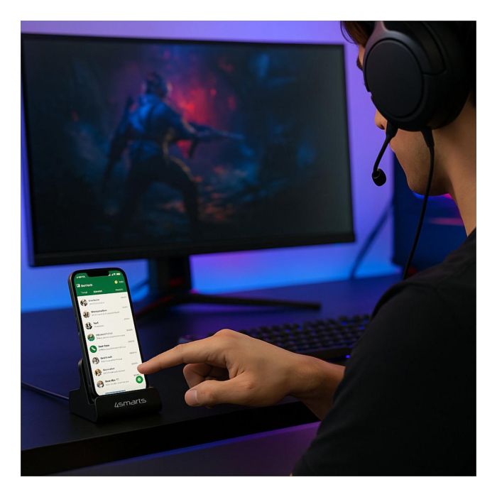 4smarts Estación de Carga VoltDock USB-C 60W, Gris 3