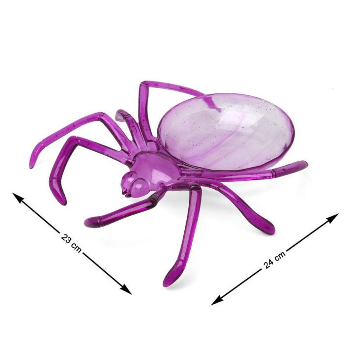 Bandeja Araña Decorativa Morada 24x23x6 cm Para Fiestas