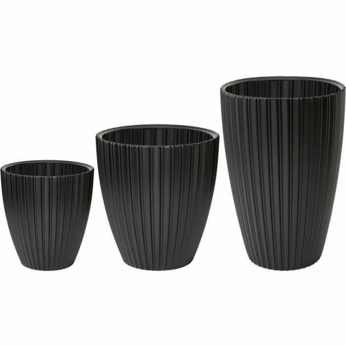 Maceta - Garden ID - Fancy - 40 x 42 cm - Para jardín, balcones o interiores - Color negro 1