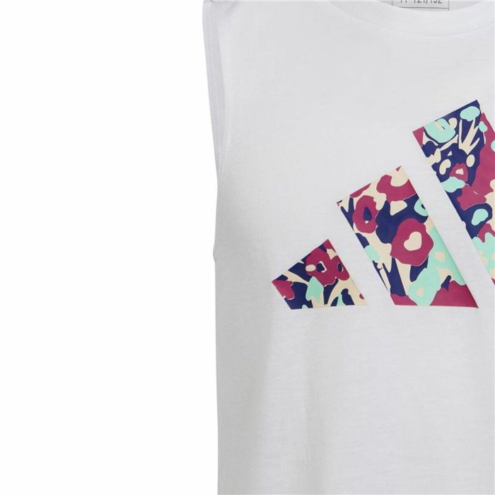 Camiseta de Tirantes Infantil Adidas Blanco 2