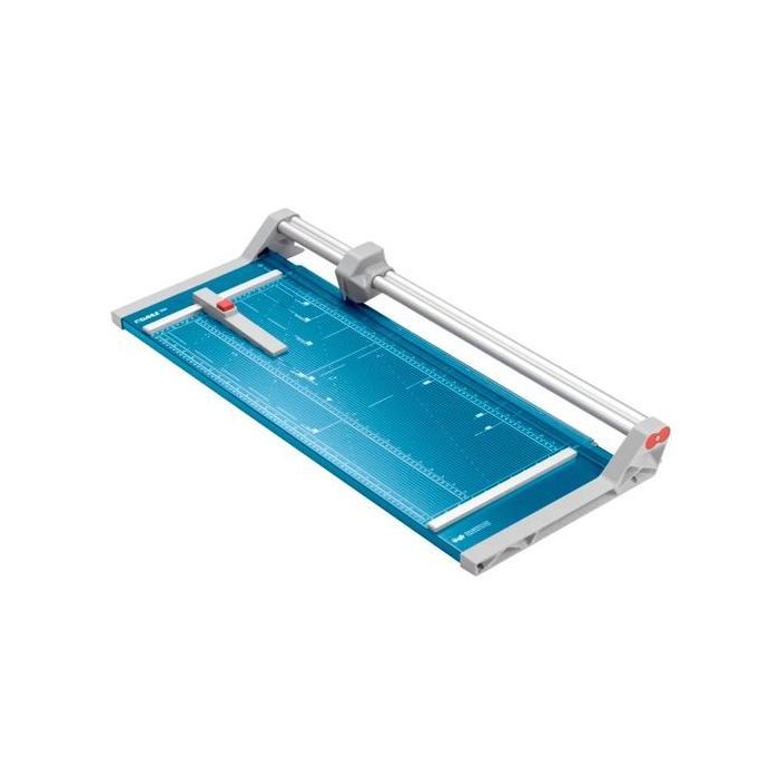 Dahle Cizalla de Rodillo 554 Profesional A2, Autoafilable, Cuchilla de Acero Endurecido, Gris-Azul