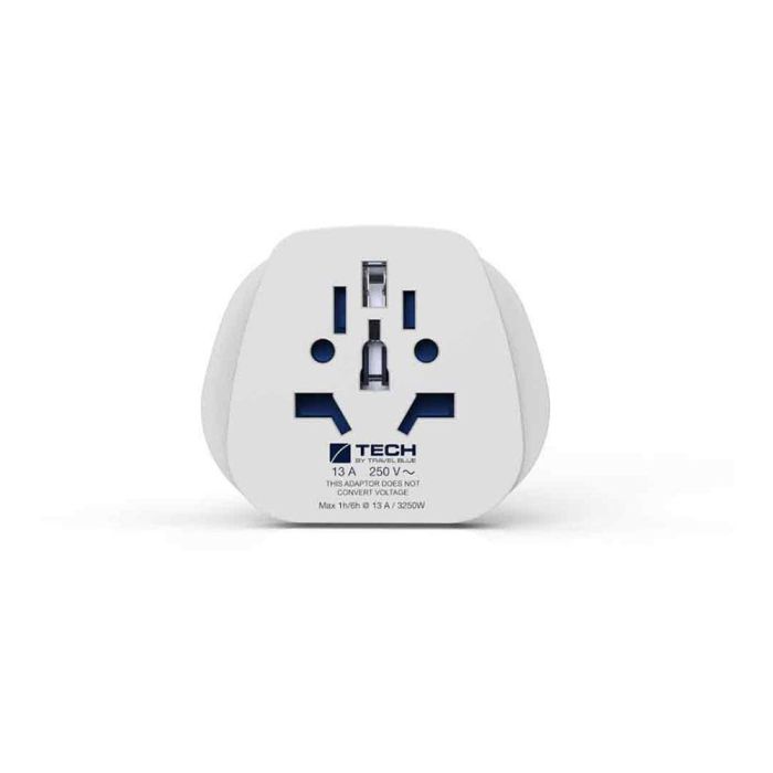 Travel Blue Adaptador entrada múltiple mundial a salida clavija Europa TB-901, compatible con 150 países, salida europea