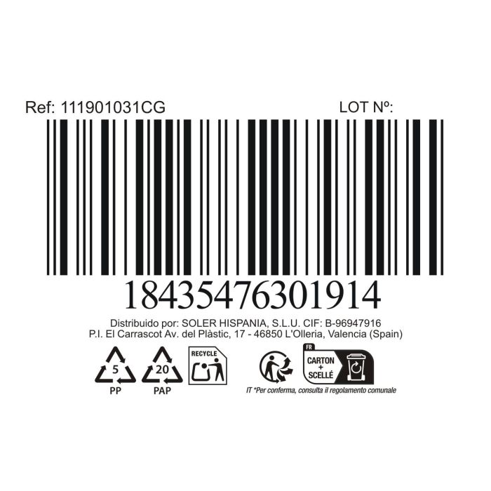 La Mediterranea Set 3 Tazas Cafe Diamond 90Cc "Naira" Ø5,7x7,1cm (24 Cajas) 3