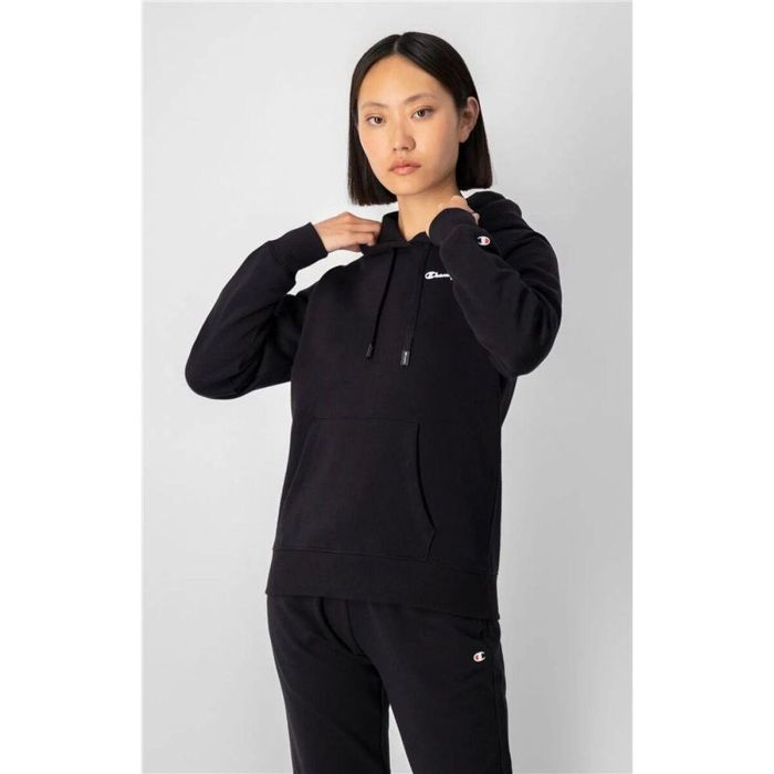 Sudadera con Capucha Mujer Champion Negro S 4
