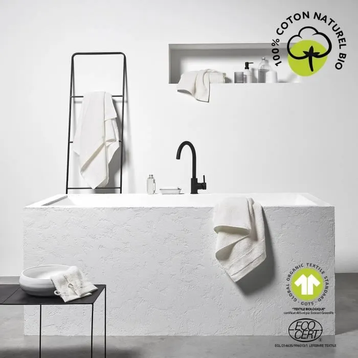 Today TOD3574643537027 Toalla de Baño Maxi 90 x 150 cm Algodón Tiza Orgánica 1