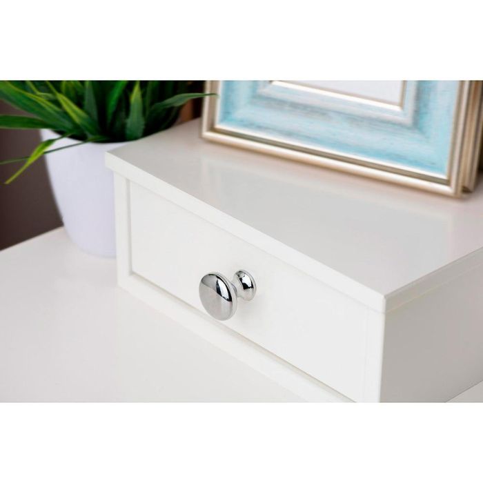 Rei Mod. 760 Blister con 4 Pomos Redondos para Mueble en Zamak Acabado Cromo Brillo Ø25mm 2