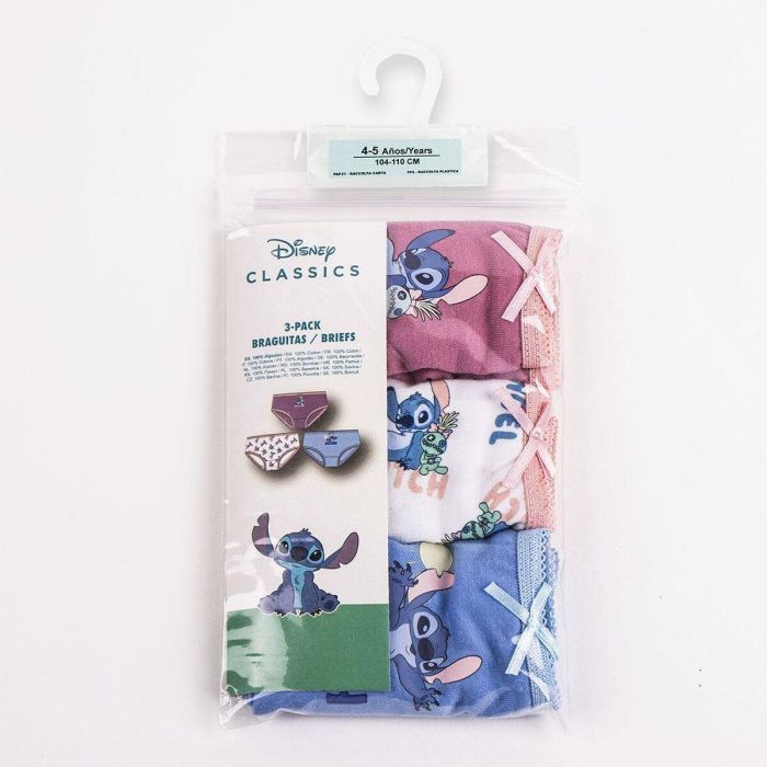 Pack de Braguitas para Niña Stitch Multicolor 1 Pack de Braguitas para Niña Stitch Multicolor 1