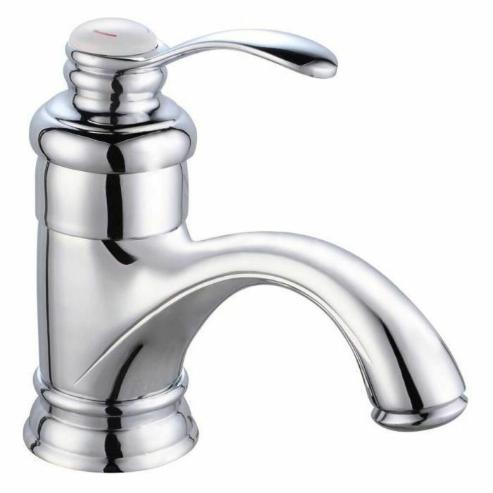ROUSSEAU Mezclador Monomando Lavabo BYRON Cromado, Cartucho Cerámico Ø 4cm, Aireador Ahorro Agua, Cuerpo Latón, Caño Fijo