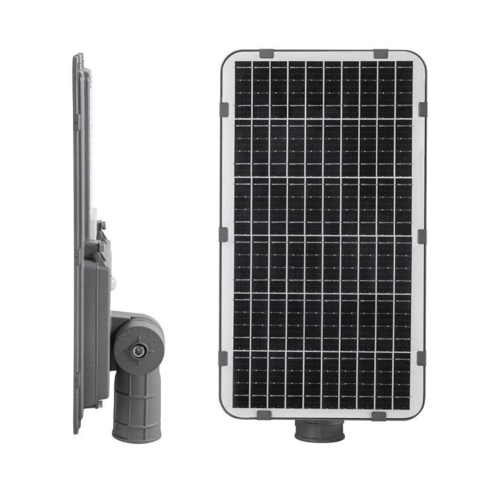 Farola LED Solar 100W 5000K Panel 6V 15W Batería 10Ah Sensor/Control Remoto [HO-STR100W-SL04-CW] 1
