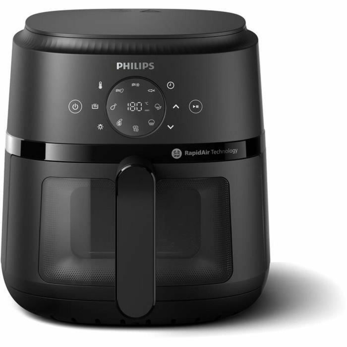 Philips NA220/00 Freidora de Aire Serie 2000, 4.2 L, 1500 W, 13 Modos, Color Negro
