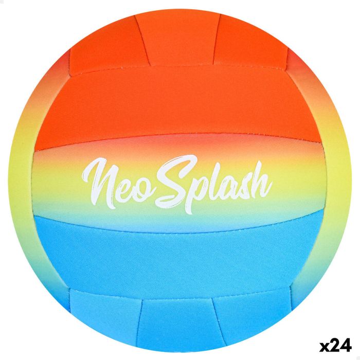 Balón de Voleibol Aktive Neo Splash Multicolor Neopreno (24 Unidades)