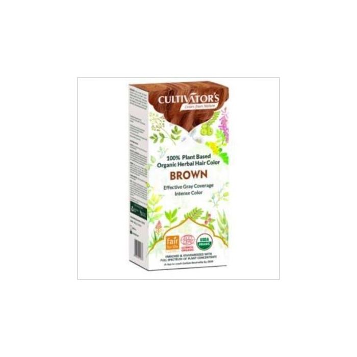 CULTIVATORS Tinte Orgánico Castaño Dorado 100g con Ecocert para Cabello y Canas