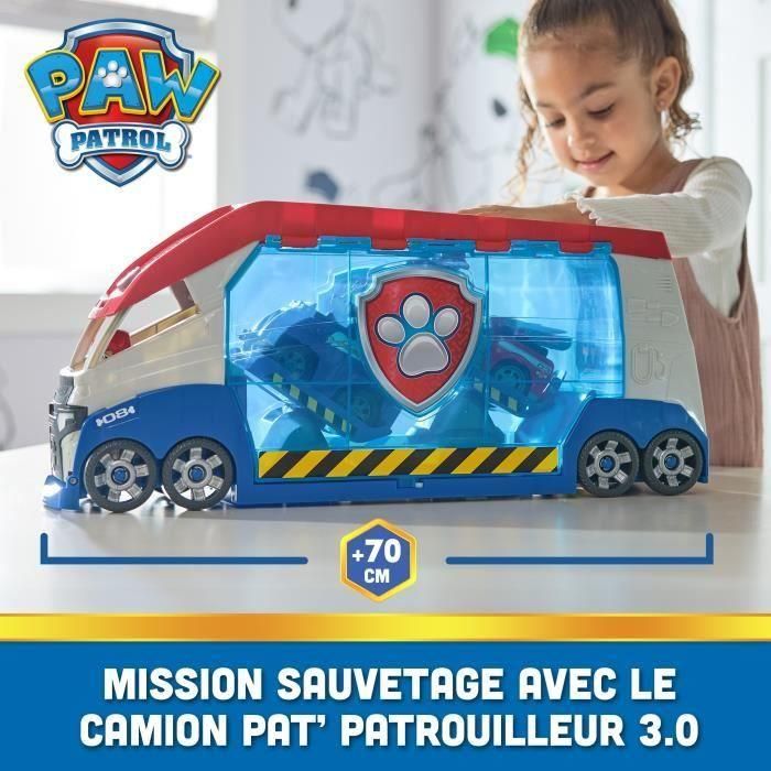 Spin Master 6069338 Patrulla Canina Patroller Launch y Rescue, Juego de 56 cm con Ryder y ATV, para 6 vehículos, sonidos 3