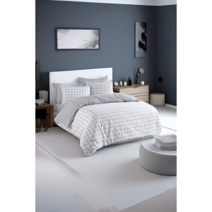 Juego de Cama ASI8684283344727 - 1 Funda Nórdica 220x240 cm + 2 Fundas Almohada 60x60 cm - Algodón/Poliéster Gris 2
