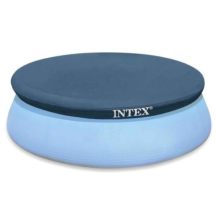 Intex Cubrepiscinas Redondo Easy Set 366 cm PVC/PE para Piscinas Desmontables