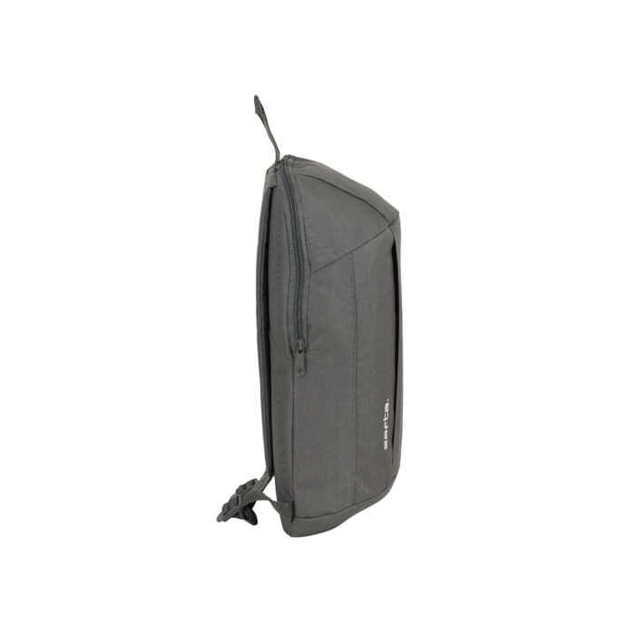 Safta Mini Mochila Bolsillo Vertical Gris Humo 3