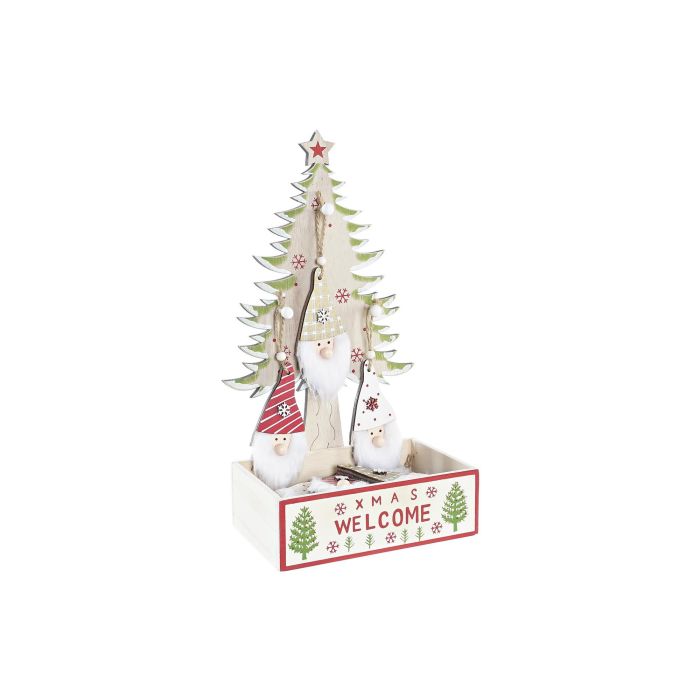 DKD Home Decor Decoración Colgante Navidad Tradicional Madera Marrón Verde Blanco Rojo Santa 12 Unidades 2 DKD Home Decor Decoración Colgante Navidad Tradicional Madera Marrón Verde Blanco Rojo Santa 12 Unidades 2