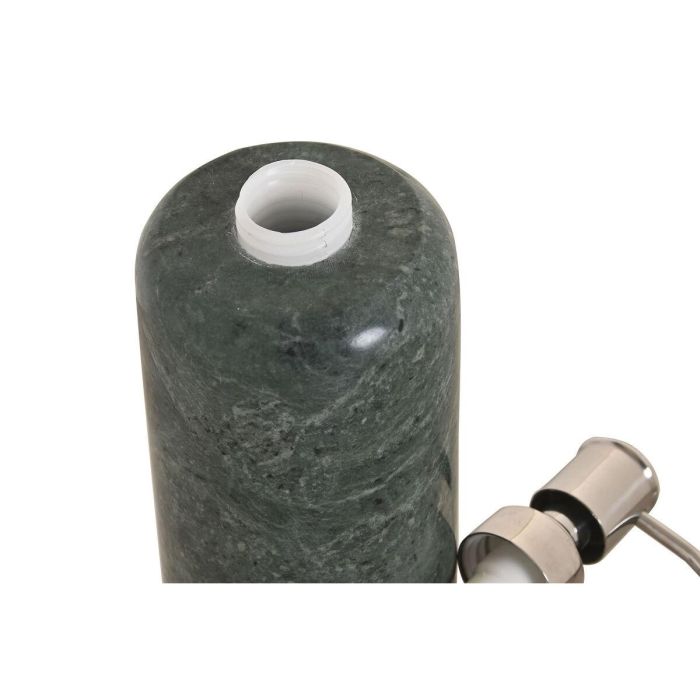 DKD Home Decor Dosificador Moderno de Mármol y Acero Inoxidable Verde Plateado 7.5x7.5x18 cm 1