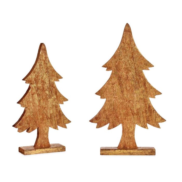 Árbol de Madera Dorado 50 cm - Krist+ (6 Unidades) Árbol de Madera Dorado 50 cm - Krist+ (6 Unidades)