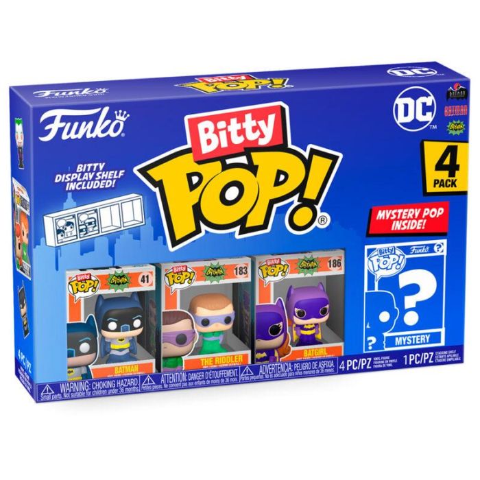 Blister 4 figuras Bitty POP DC Comics Batman Adam West 0 Blister 4 figuras Bitty POP DC Comics Batman Adam West 0