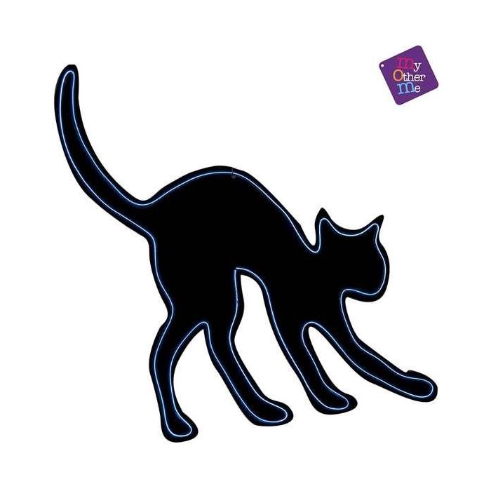 Siluetas gato neon 4 Siluetas gato neon 4